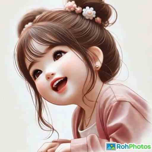 Cartoon Girl Dp For Whatsapp 1