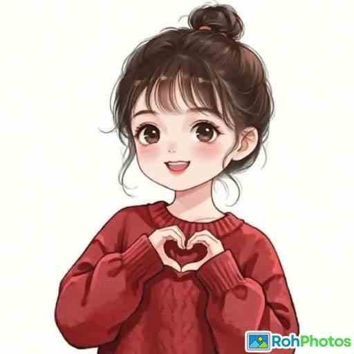 Cartoon Girl Dp For Whatsapp 14