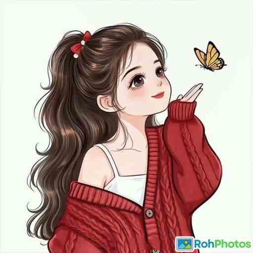Cartoon Girl Dp For Whatsapp 21