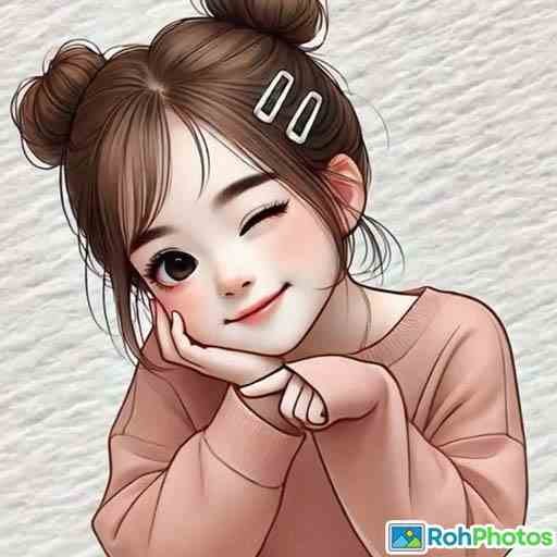 Cartoon Girl Dp For Whatsapp 9