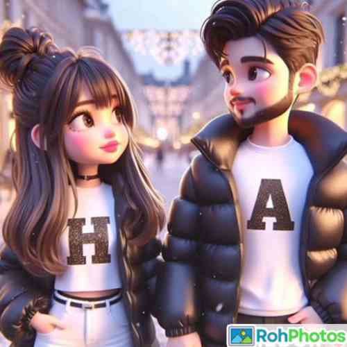couple dp cartoon matching 19