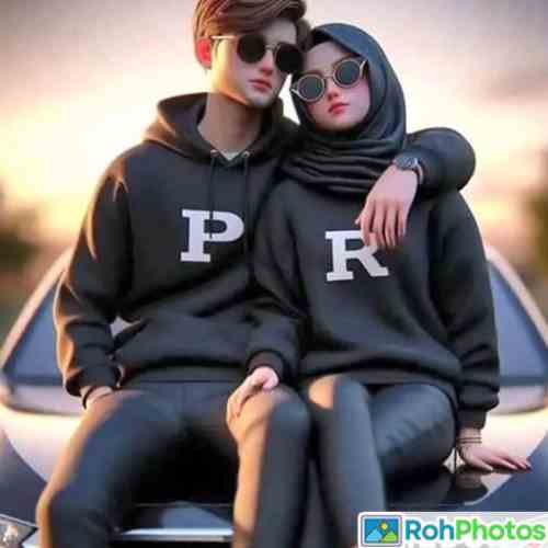 couple dp cartoon matching 8